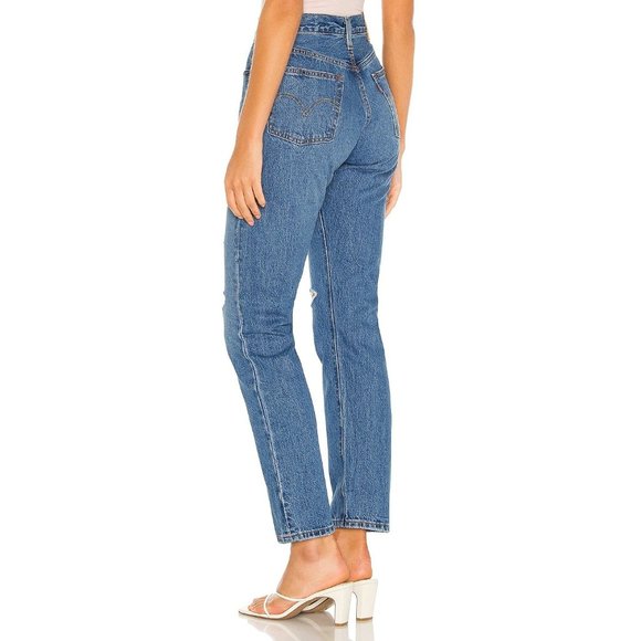 LEVI'S 501 Original High Rise Straight Jeans in Athens Crown - NWT - Size 29 x 3 - Picture 4 of 6